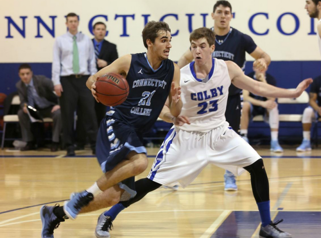 Lee Messier '18 was one of several freshmen to play heavy minutes this season. (Courtesy of Conn College Athletics)