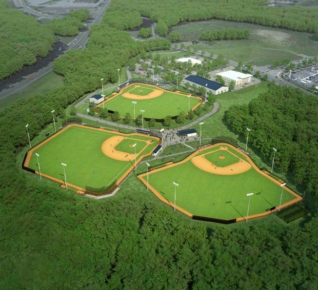 The new New England Baseball Complex allowed for Tufts and Bowdoin to play this weekend. (Courtesy of Masslive.com)